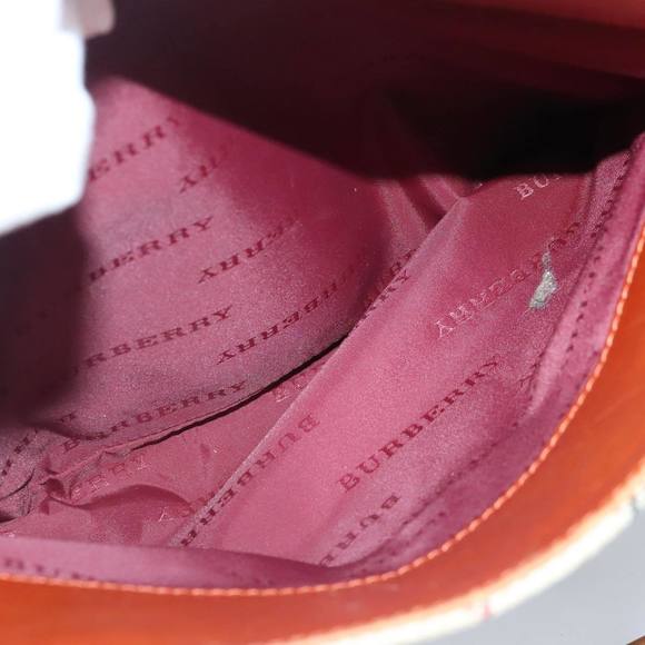 BURBERRY Nova Check Tote Bag Canvas Beige Gold Auth 98863 - Picture 12 of 16